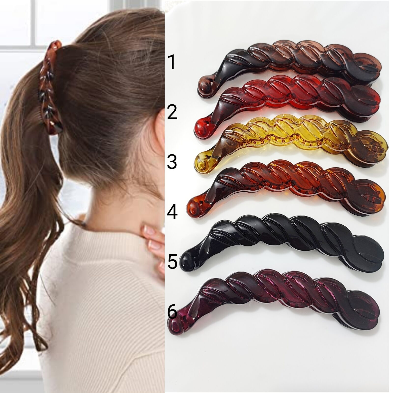 12 Pack Large Hair Claw Clips 4.3 Inch Rectangle Hair Claw Clips Flower  Hair Clips for Women Thin Thick Curly Hair, Matte Hair Clip Hair Claws  Banana Clips Strong Hold jaw clips,